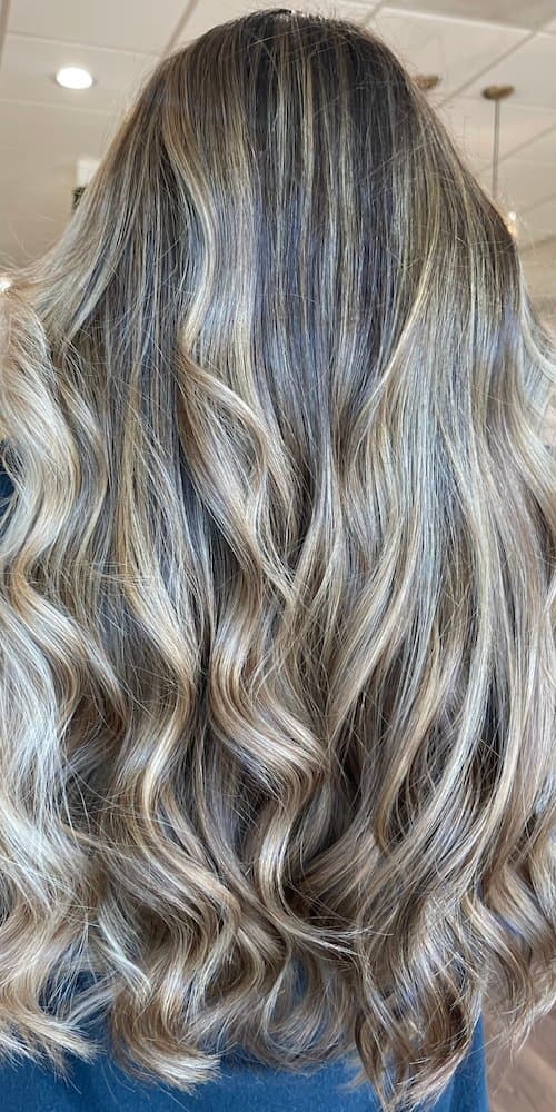 Dimensional balayage with long curled waves